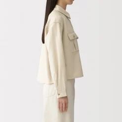 Best Muji Chaqueta camisera ligera de sagra y mezcla de kapok para mujer
