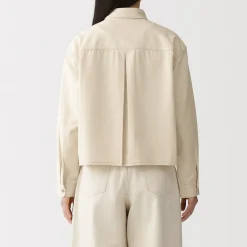Best Muji Chaqueta camisera ligera de sagra y mezcla de kapok para mujer