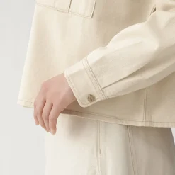Best Muji Chaqueta camisera ligera de sagra y mezcla de kapok para mujer