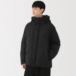 Online Muji Chaqueta con capucha de plumón para hombre