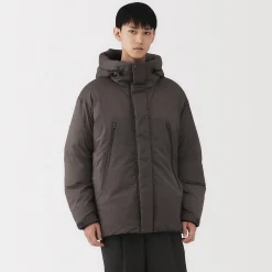 Online Muji Chaqueta con capucha de plumón para hombre
