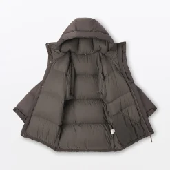 Online Muji Chaqueta con capucha de plumón para hombre