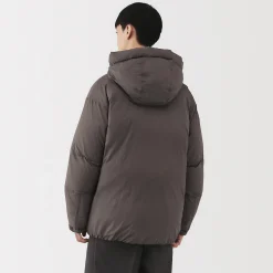 Online Muji Chaqueta con capucha de plumón para hombre