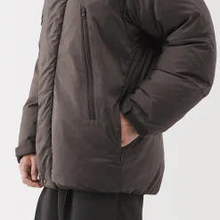 Online Muji Chaqueta con capucha de plumón para hombre