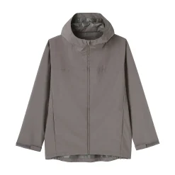 Muji Chaqueta con capucha impermeable para hombre