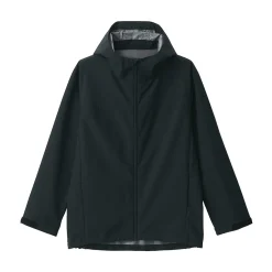 Muji Chaqueta con capucha impermeable para hombre