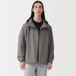 Best Muji Chaqueta con capucha impermeable para hombre