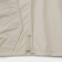 Muji Chaqueta con capucha plegable e impermeable para mujer