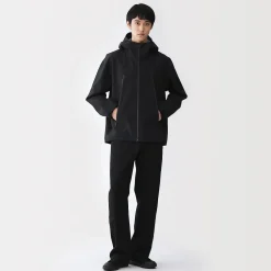 Clearance Muji Chaqueta con capucha repelente al agua y transpirable para hombre