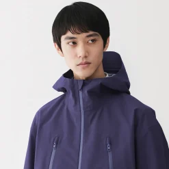 Clearance Muji Chaqueta con capucha repelente al agua y transpirable para hombre