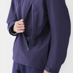 Clearance Muji Chaqueta con capucha repelente al agua y transpirable para hombre