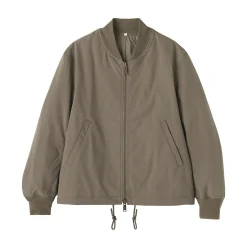 Outlet Muji Chaqueta con cremallera de poliéster repelente al agua para hombre