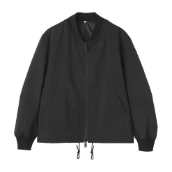 Outlet Muji Chaqueta con cremallera de poliéster repelente al agua para hombre