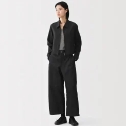 Hot Muji Chaqueta corta de mezcla de rayón para mujer