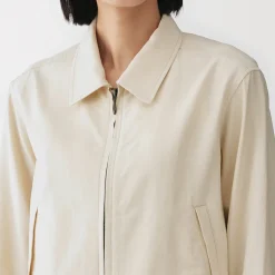 Hot Muji Chaqueta corta de mezcla de rayón para mujer