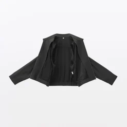 Hot Muji Chaqueta corta de mezcla de rayón para mujer