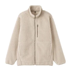 Sale Muji Chaqueta de forro polar de poliéster reciclado para hombre