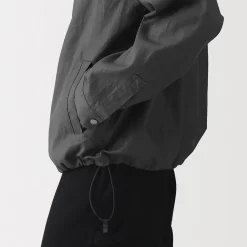 Sale Muji Chaqueta de lino con cordón para hombre