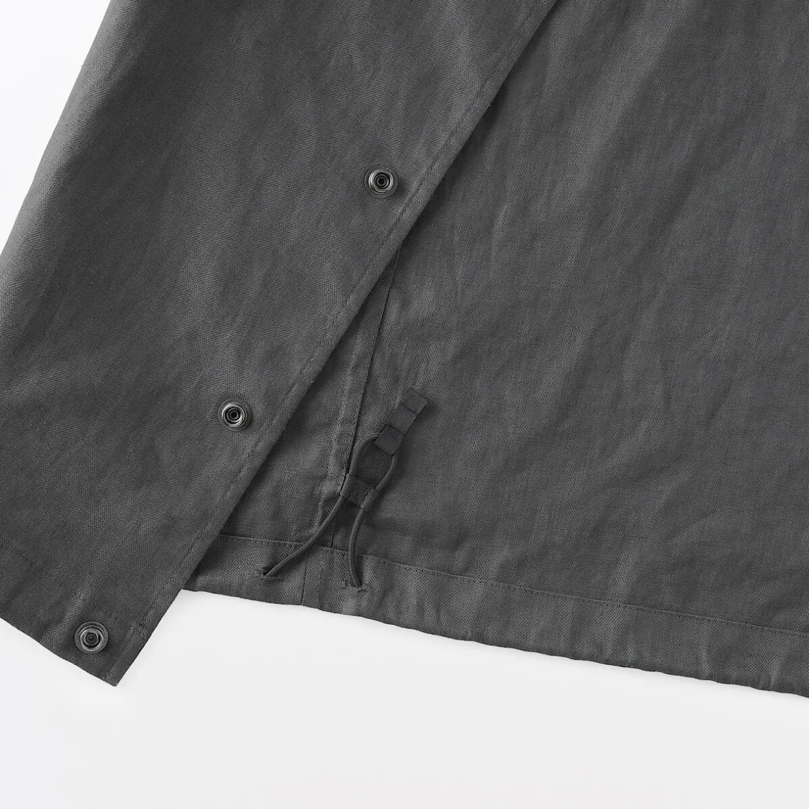Sale Muji Chaqueta de lino con cordón para hombre