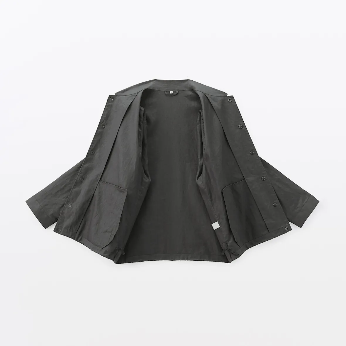 Sale Muji Chaqueta de lino con cordón para hombre