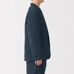 Clearance Muji Chaqueta de lino para hombre