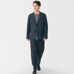 Clearance Muji Chaqueta de lino para hombre