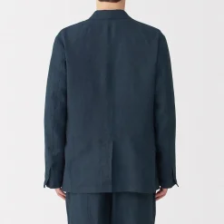 Clearance Muji Chaqueta de lino para hombre