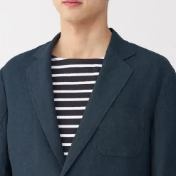 Clearance Muji Chaqueta de lino para hombre