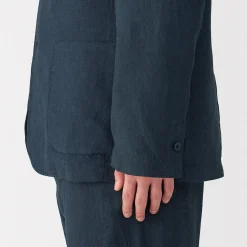 Clearance Muji Chaqueta de lino para hombre