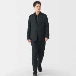 Clearance Muji Chaqueta de lino para hombre