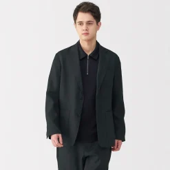 Clearance Muji Chaqueta de lino para hombre
