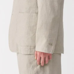 Clearance Muji Chaqueta de lino para hombre