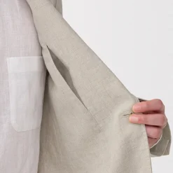 Clearance Muji Chaqueta de lino para hombre