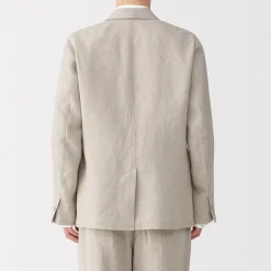 Clearance Muji Chaqueta de lino para hombre