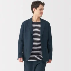 Clearance Muji Chaqueta de lino para hombre