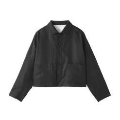 New Muji Chaqueta de lino para mujer