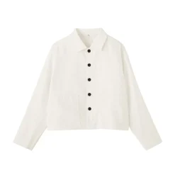 New Muji Chaqueta de lino para mujer