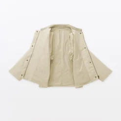 Online Muji Chaqueta de pana con cuello alto repelente al agua para mujer