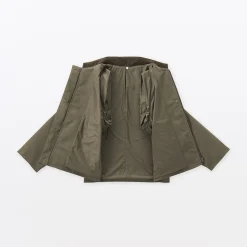 Online Muji Chaqueta de pana con cuello alto repelente al agua para mujer