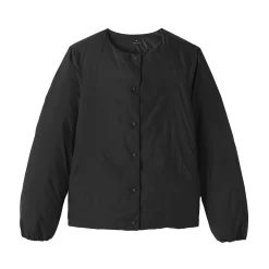 Best Muji Chaqueta ligera de plumón sin cuello de nailon reciclado para mujer