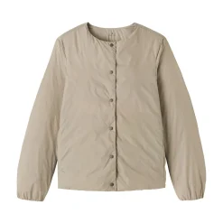 Best Muji Chaqueta ligera de plumón sin cuello de nailon reciclado para mujer