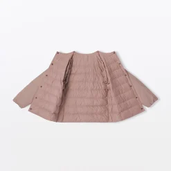Best Muji Chaqueta ligera de plumón sin cuello de nailon reciclado para mujer
