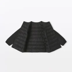 Best Muji Chaqueta ligera de plumón sin cuello de nailon reciclado para mujer