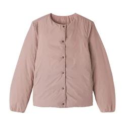 Best Muji Chaqueta ligera de plumón sin cuello de nailon reciclado para mujer