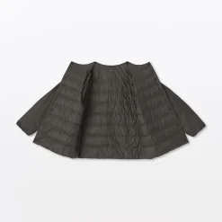 Best Muji Chaqueta ligera de plumón sin cuello de nailon reciclado para mujer