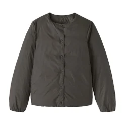 Best Muji Chaqueta ligera de plumón sin cuello de nailon reciclado para mujer