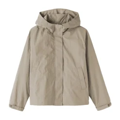 Muji Chaqueta repelente al agua y plegable con capucha para mujer
