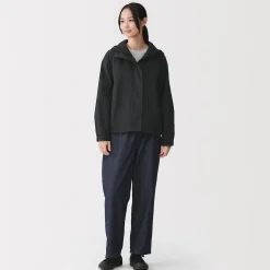 Muji Chaqueta repelente al agua y plegable con capucha para mujer