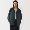 Outlet Muji Chaqueta utilitaria de nailon con tinte natural para mujer