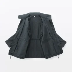 Outlet Muji Chaqueta utilitaria de nailon con tinte natural para mujer